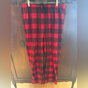 Nautica Red and Black Plaid Sleepwear